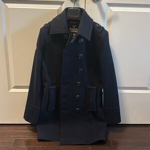 Superdry Men Wool Coat (size: Small)